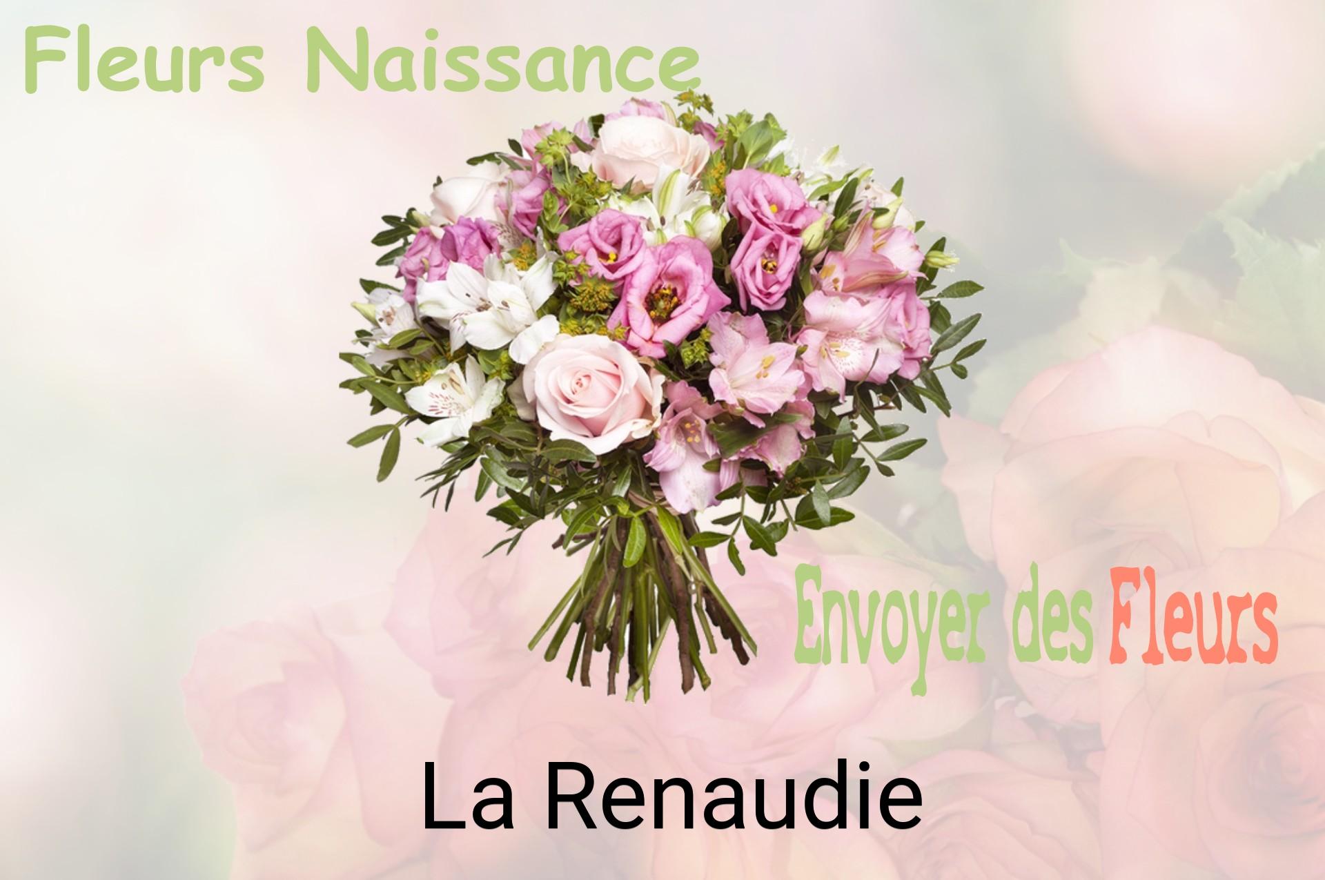 Bouquet de fleurs de naissance livré à La Renaudie