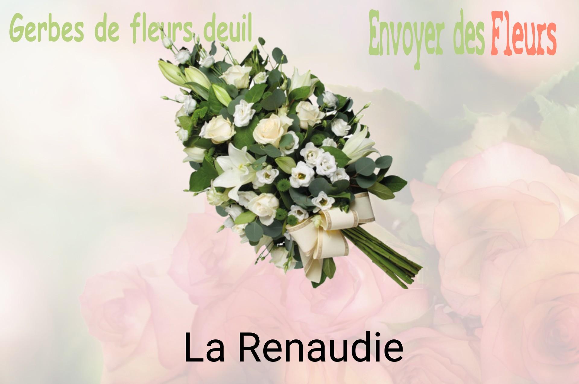 Gerbe de fleurs de deuil livrée à La Renaudie